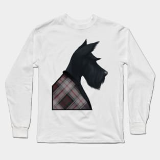 Tartan Scottish Terrier Long Sleeve T-Shirt